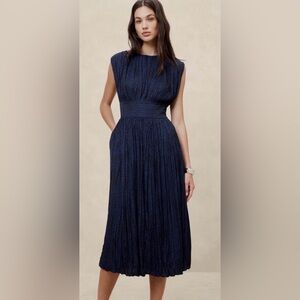 Banana Republic Factory Navy Midi Dress